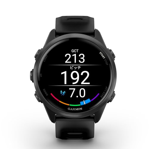 GARMIN(ガーミン) GPSランニングウォッチ Forerunner 570 42mm Black 【ロングバッテリー/超軽量/高精度GPS/色鮮やかなAMOLEDディスプレイ/スピーカー&マイク内蔵/睡眠スコア・Body Battery/Music機能/Android/iOS対応/Suica機能搭載/防水/日本正規品】 中間 画像