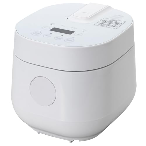 MAXZEN 炊飯器 一人暮らし ひとり暮らし 1人暮らし 無洗米 2合 2.0合 新生活 おしゃれ 二人暮らし 2人暮らし 早炊き ミニライスクッカー フッ素内釜 保温 予約 少量炊き 玄米 二合炊き ミニ キッチン家電 炊飯ジャー ホワイト 白 RC-MX201 マクスゼン 画像1