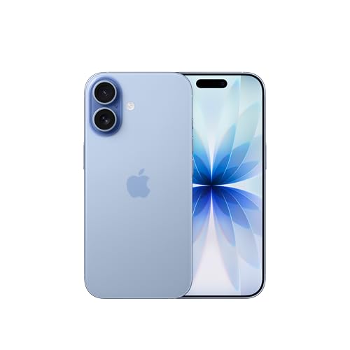 Apple iPhone 17 (256 GB)：ProMotionを採用した6.3インチディスプレイ、A19チップ、 グループセルフィーを一段とスマートに撮れるセンターフレームフロントカメラ、向上 した耐擦傷性能、一日中使えるバッテリー；ミストブルー 画像1