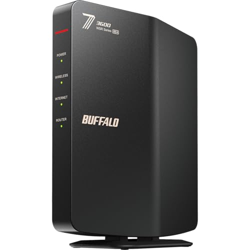 【Amazon.co.jp限定】バッファロー WiFi ルーター 無線 LAN Wi-Fi 7 11be デュアルバンド 2882+688Mbps エコパッケージ WSR3600BE4P/NBK 画像1