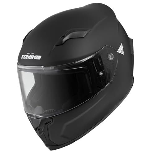 コミネ(KOMINE) バイク用 FL フルフェイスヘルメット マットブラック L HK-170 UVカットシールド 高強度ABSシェル インナーバイザー フルフェイス マグネットバックル 画像1