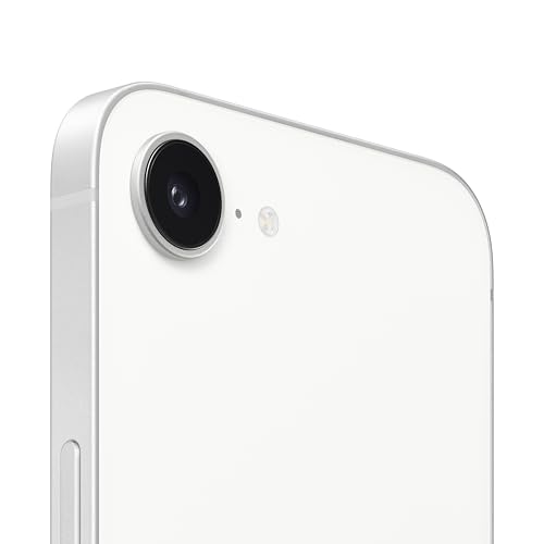iPhone 16e 128GB: Apple Intelligence のために設計、A18 チップ、パワフルに進 化したバッテリー、48MP Fusion カメラ、6.1 インチの Super Retina XDR ディスプレイ、SIMフリー 5G対応; ホワイト 最後 画像