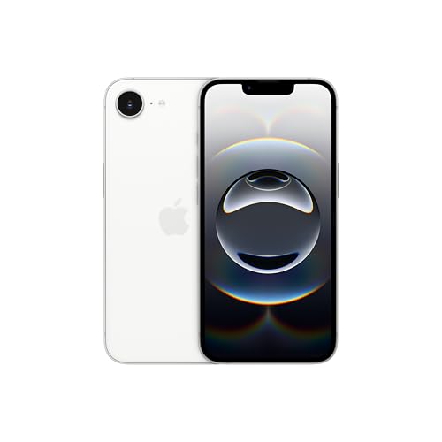 iPhone 16e 512GB: Apple Intelligence のために設計、A18 チップ、パワフルに進 化したバッテリー、48MP Fusion カメラ、6.1 インチの Super Retina XDR ディスプレイ、SIMフリー 5G対応; ホワイト 画像1