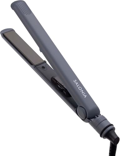 SALONIA サロニア ストレートアイロン ヘアアイロン 24mm SL-004SAGR グレー【Amazon.co.jp限定】 画像1