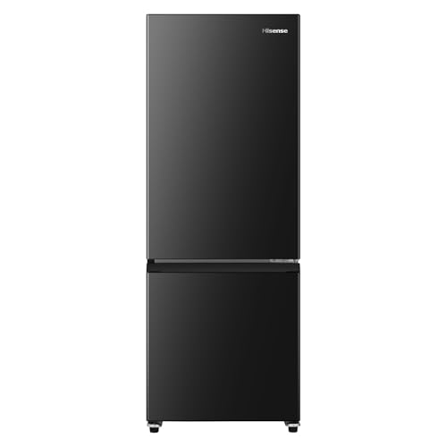 ハイセンス 冷蔵庫 幅48.1cm 162L 自動霜取り 一人暮らし スリム 大容量冷蔵室 耐熱トップテーブル 右開き 2ドア コンパクト HR-D15FB ブラック 画像1
