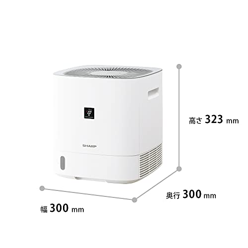 シャープ 衣類乾燥 除湿機 CVS60W 除湿 5.6L/日 プラズマクラスター 7000 消臭 カビ抑制 年中乾燥 デシカント方式 真下から乾かす360度全周吹き出し コンパクト 最後 画像