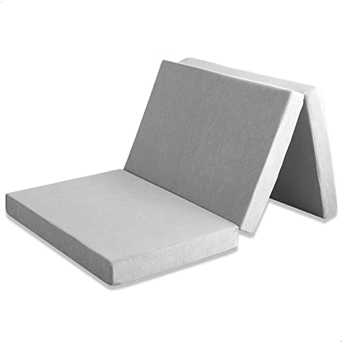 タンスのゲン マットレス シングル 厚10cm 「純」高反発(R) 密度25D 硬さ190N 三つ折り 敷布団 洗える パイル 13810084(100394) 1枚目 画像