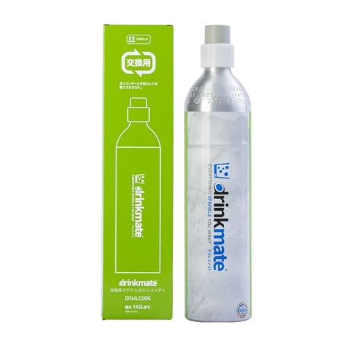 【ドリンクメイト公式 Shop 】142L アタッチメント付 交換用マグナムガスシリンダーDRMLC906【※購入数量と同じ数量の空になったガスボンベの同時回収が必要】 画像1