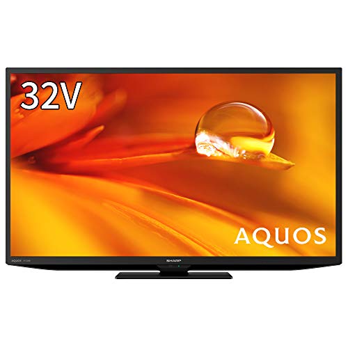 シャープ 32V型 液晶 テレビ AQUOS 2T-C32DE-B ハイビジョン 外付けHDD裏番組録画対応 2021年モデル ブラック 画像1