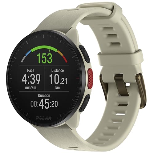 POLAR (ポラール) ペーサー （ Polar Pacer ） GPS ランニングウォッチ iPhone対応/アンドロイド 対応/軽量 40g / 心拍計/みちびき対応【 ランニング計測/ウォーキング計測/健康 ・ 睡眠管理 】バッテリー6日間 ミルキーホワイト S-L 900102175 【日本正規品】 画像1