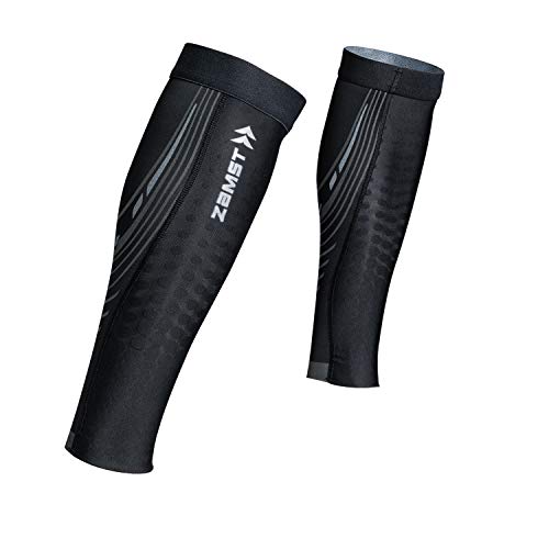 ザムスト(ZAMST) 段階式着圧ストッキング Pressione CALF(プレシオーネ カーフ) コンプレッション ランニング (両足入り) Lサイズ ブラック 385703 画像1
