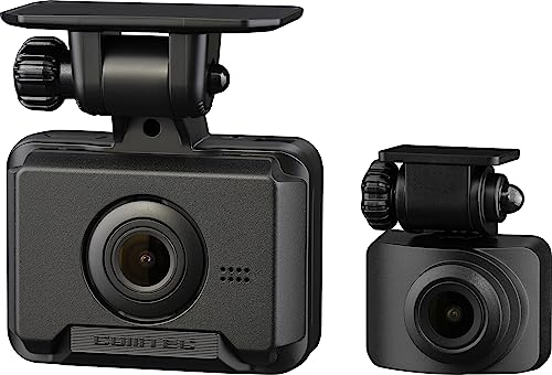 コムテック ドライブレコーダー ZDR043 前後2カメラ コンパクト 前後200万画素 Full HD GPS搭載 32GBmicroSDカード付属 後続車両接近お知らせ機能搭載 駐車監視機能 高速起動 3年保証 液晶 [出張取付サービス対応] 画像1