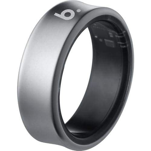 b.ring スマートリング チタン製 健康管理 睡眠管理 最大7日間持続 Android iPhone対応 ブリング 専用アプリ 超軽量 マット IP68 防水 歩数計 日本語取扱説明書/チタンシルバー US11号(日本基準23〜25号/内周64.5mm) 1枚目 画像