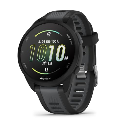 ガーミン(GARMIN) Forerunner 165 Music BlackGray ランニングGPSウォッチ Android/iOS対応 Suica機能搭載 AMOLEDディスプレイ【日本正規品】 画像1