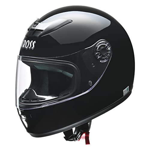 リード工業(LEAD) バイクヘルメット フルフェイス CROSS スタンダード ブラック フリーサイズ CR-715 - 画像1