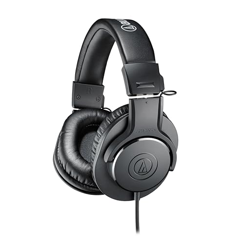 オーディオテクニカ ATH-M20xプロフェッショナルモニターヘッドホン 有線 スタジオレコーディング/楽器練習/ミキシング/DJ/ゲーム/モニターヘッドフォン/有線 【国内正規品】ブラック 1枚目 画像