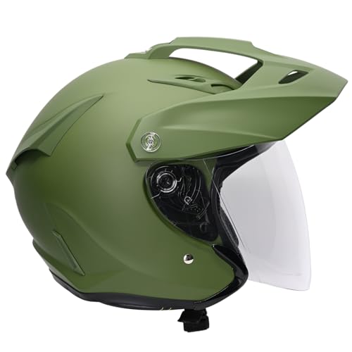マルシン(MARUSHIN) バイクヘルメット スポーツ ジェット TE-1 マットカーキ XLサイズ (61-62cm) MSJ1 1001626 中間 画像