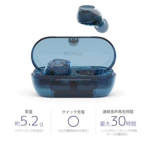 ソニー(SONY) WF-C710N グラスブルー ワイヤレスイヤホン 高性能ノイズキャンセリング Bluetoothロングバッテリー 外音取り込み IPX4防滴性能 軽量 コンパクト マルチポイント接続 最後 画像