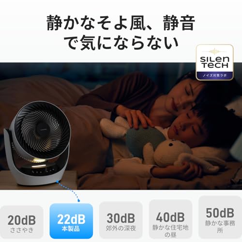 【節電対策】SwitchBot サーキュレーター 静音 首振り Alexa - コードレス スイッチボット 扇風機 ~30畳 DCモーター 省エネ 充電式バッテリー搭載 無段階風量調整 リモコン付き 梅雨対策 中間 画像