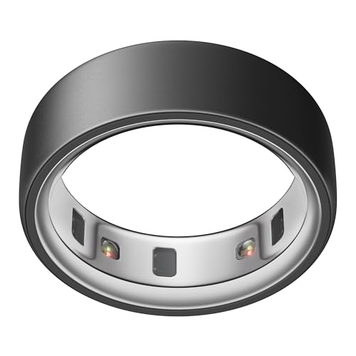 Oura Ring 第4世代 – ダークグレー – サイズ9 – スマートリング|まずはサイズ確認:専用サイズキット対応|睡眠・心拍・フィットネスを計測|最長8日間バッテリー持続 画像1
