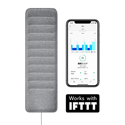 Withings フランス生まれのスマート睡眠パッド 睡眠サイクル分析 心拍計測 Sleep IFFFT対応【日本正規代理店品】 WSM02-ALL-JP 1枚目 画像
