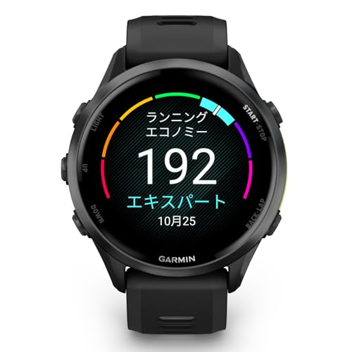 GARMIN(ガーミン) GPSランニングウォッチ Forerunner 970 Black 【地図/ロングバッテリー/軽量/高精度GPS/色鮮やかなAMOLEDディスプレイ/フラッシュライト/スピーカー&マイク内蔵/睡眠スコア・Body Battery/Music機能/Android/iOS対応/Suica機能搭載/防水/日本正規品】 中間 画像