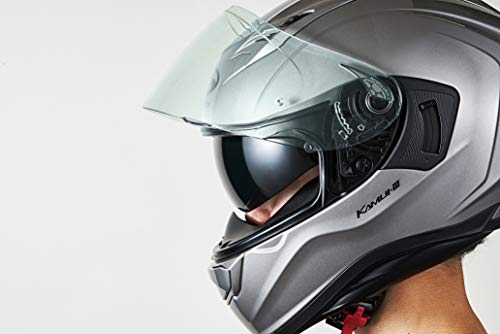 OGK KABUTO(オージーケーカブト) バイクヘルメット フルフェイス KAMUI3 フラットブラック (サイズ:M) 584825 中間 画像