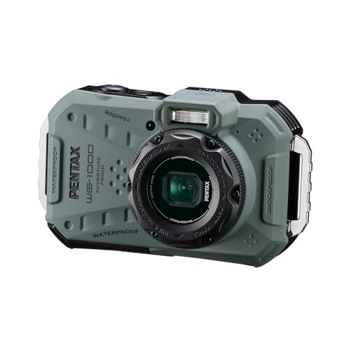 ペンタックス PENTAX WG-1000 オリーブ 本格防水デジタルカメラ 15m防水 (連続1時間) 2m耐衝撃 防塵仕様 2162 画像1
