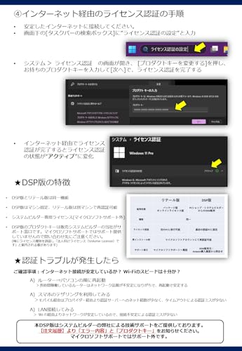 【Windows11 Home】 DSPライセンス日本語版 中間 画像