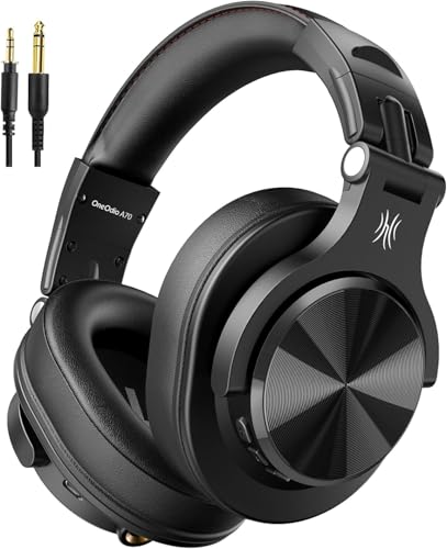 OneOdio A70 ワイヤレス ヘッドホン 最大72時間再生 bluetoothヘッドホン 有線 無線 両用 オーバーイヤー マイク付き DJ ヘッドフォン 密閉型 モニターヘッドホン ケーブル着脱式 音楽鑑賞/楽器練習/モニタニング 画像1