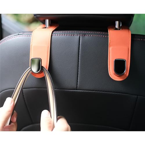 JEYODA 簡単に取り付けることができる車用フックヘッドレスト シートフック2個 耐荷重強い シートの前面/後面どちらも可 買い物袋 ビジネスバック 荷崩れ 転倒防止 便利グッズ カー用品 カーアクセサリー (ブラック) 最後 画像