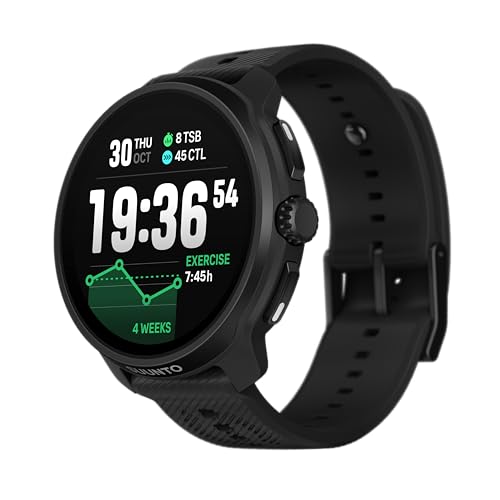 スント SUUNTO RACE 2 スポーツウォッチ AMOLED ディスプレイ 長時間稼働 デュアルバンドGPS オフラインマップ 100m防水 心拍計 HRV計測 睡眠分析 アプリ連携 体調管理 トレラン ルートナビ ランニングウォッチ 日本正規品 (ステンレス, ALL BLACK) 画像1