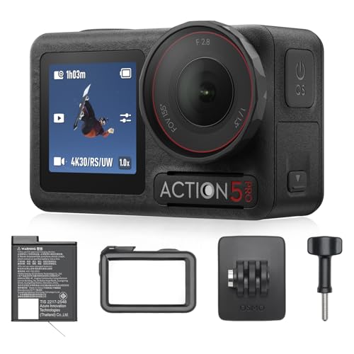 DJI Osmo Action 5 Pro スタンダードコンボ アクションカメラ小型 1/1.3インチセンサー付き 防水 4K/120fps映像 被写体トラッキング 手ブレ補正 デュアルOLEDタッチ画面 スポーツ vlog ウェアラブルカメラ 動画撮影用カメラ 画像1