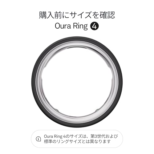 Oura Ring 第4世代 – ダークグレー – サイズ9 – スマートリング|まずはサイズ確認:専用サイズキット対応|睡眠・心拍・フィットネスを計測|最長8日間バッテリー持続 最後 画像