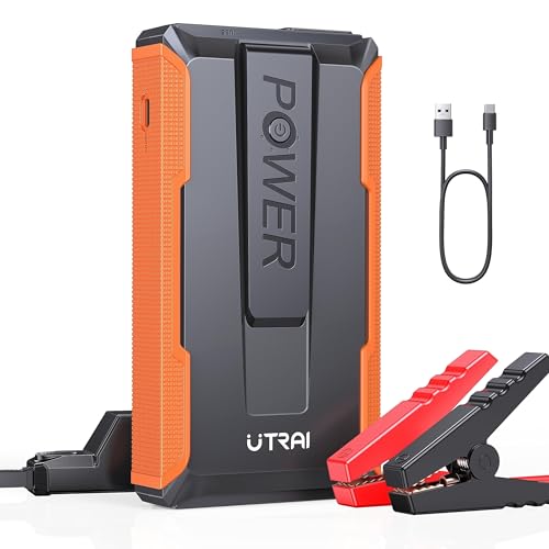 UTRAI ジャンプスターター 12V車用 エンジンスターター 車緊急始動 2000Aピーク電流 6.5Lまでのガソリン車 5.5Lまでのディーゼル車対応 モバイルバッテリー機能 LEDライト搭載 PSE認証済み 1枚目 画像