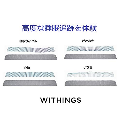Withings フランス生まれのスマート睡眠パッド 睡眠サイクル分析 心拍計測 Sleep IFFFT対応【日本正規代理店品】 WSM02-ALL-JP 最後 画像
