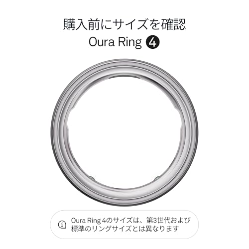 Oura Ring 第4世代 – ブラッシュドシルバー – サイズ9 – スマートリング|まずはサイズ確認:専用サイズキット対応|睡眠・心拍・フィットネスを計測|最長8日間バッテリー持続 最後 画像