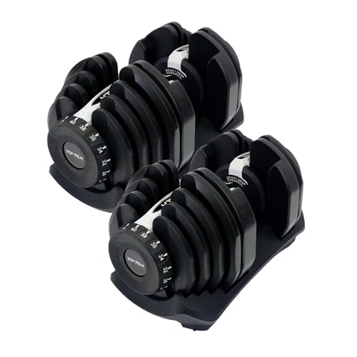 【JAPAN BRAND】 TOPFILM ダンベル 可変式 可変式ダンベル 24kg 40kg 【信頼、実績。】 (40kg×2個【BLACK × LIGHTGRAY】) 画像1