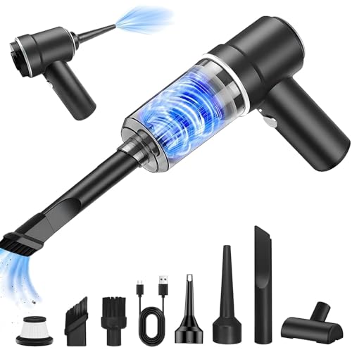 【Amazon.co.jp限定】2025 ハンディクリーナー toauo 車用 掃除機 ハンディ掃除機 25000PA Type-C 充電式コードレス パワフルはんでい 乾湿両用 強力吸引力 小型クリーナー高速充电 低噪音对策 LED照 4in1 車載ミニポータブル 軽量/業務用/キーボード掃除/車内清掃/家具/家庭用 画像1