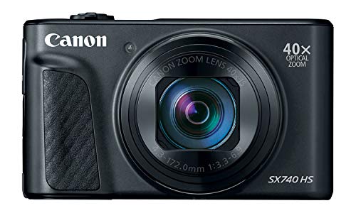 Canon コンパクトデジタルカメラ PowerShot SX740 HS ブラック 光学40倍ズーム/4K動画/Wi-Fi対応 PSSX740HSBK 画像1
