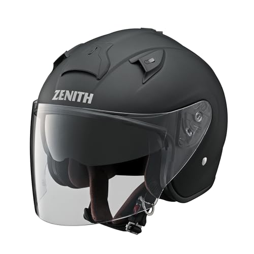 ヤマハ(Yamaha)バイクヘルメット ジェット YJ-14 ZENITH サンバイザーモデル 90791-2281L ラバートーンブラック L (頭囲 58cm~59cm) 1枚目 画像