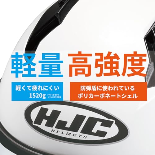 HJC HELMETS(エイチジェイシーヘルメット) バイク用 ヘルメット フルフェイス ベンチレーション 内装着脱 C10 ソリッド HJH232 SEMI FLAT BLACK L (58 - 59cm) 中間 画像