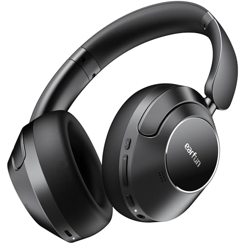 【VGP 2024 SUMMER コスパ大赏】EarFun Wave Pro ワイヤレス ヘッドホンBluetooth 5.4【2025年新アップグレード】LDAC対応アクティブノイズキャンセリングイヤホン【有線/無線 ハイレゾ】最大80時間連続再生/シアターモード/マルチポイント対応/密閉型/内蔵マイク/専用アプリ対応/折りたたみ式 (ブラック) 画像1