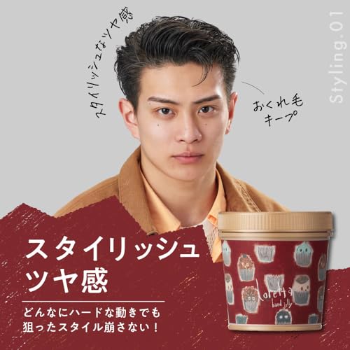 ロレッタ ハードゼリー 300g [ローズの香り ヘアワックス ヘアケア スタイリング剤 スタイリングジェル ツヤ ウェット感 濡れ髪 セット力 ホールド力 まとめ髪 ベタつかない アレンジ] 中間 画像