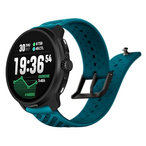 スント SUUNTO RACE 2 スポーツウォッチ AMOLED ディスプレイ 長時間稼働 デュアルバンドGPS オフラインマップ 100m防水 心拍計 HRV計測 睡眠分析 アプリ連携 体調管理 トレラン ルートナビ ランニングウォッチ 日本正規品 (ステンレス, WAVE BLUE) 画像1