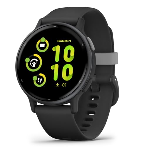 GARMIN(ガーミン) vivoactive 5 Black/Slate フィットネスGPSウォッチ 睡眠管理/フィットネス年齢/お昼寝検出/Suica対応/心拍センサー/ストレスレベル測定/iOS・アンドロイド対応 / 11日間のバッテリー持続時間 / スマートウォッチ【日本正規品】 画像1