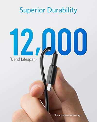 Anker iPhone充電ケーブル PowerLine II ライトニングケーブル MFi認証 超高耐久 iPhone 14/ 14 Plus/ 14 Pro/ 14 Pro Max/SE (第3世代) / iPad 各種対応 (0.9m ブラック) 中間 画像