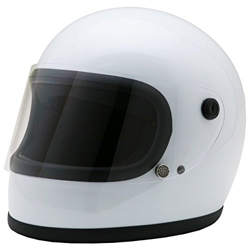 ネオライダース (NEORIDERS) GT7-OT 族ヘル レトロ-フルフェイス-ヘルメット-ワンタッチ式-ホワイト-フリーサイズ-約57-60cm未満-SG/PSC-眼鏡-メガネ-スリット入り-GT7-OT 画像1