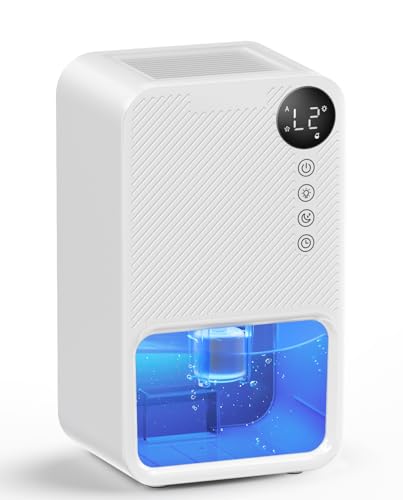 除湿機 小型【2025最新 LED表示画面】衣類乾燥除湿機 除湿器 ダブルぺルチェ式 強力 じょしつき 24時間切タイマー 7色ナイトランプ 満水自動停止 コンパクト 省エネ 静音 湿気&梅雨対策 消臭 結露&カビ防止 クローゼット 寝室 部屋 一人暮らし 洗面台 脱衣所 トイレ 日本語説明書 PSE認証済 (ホワイト) 画像1