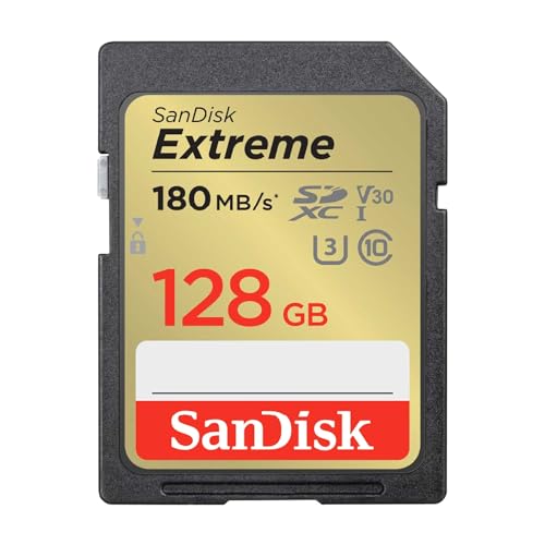 【 サンディスク 正規品 】 SDカード 128GB SDXC Class10 UHS-I U3 V30 SanDisk Extreme SDSDXVA-128G-GHJIN 簡易デザインパッケージ メーカー無期限保証 画像1